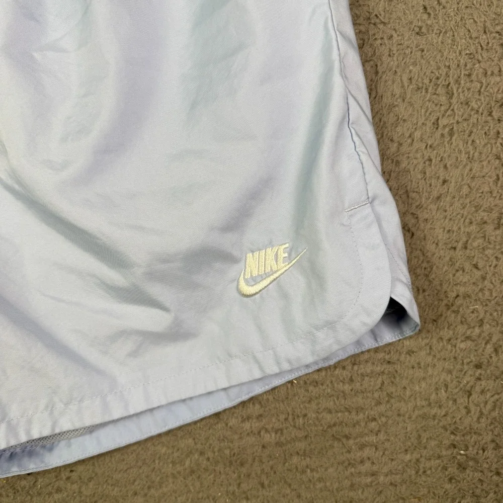 Nike Club Woven Flow Shorts Mens L Blue Mesh Lined Swim Trunks Hybrid Drawstring